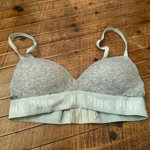 Victoria’s Secret gray padded S wireless yoga sports bra